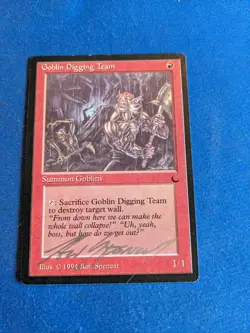 Goblin Digging Team ARTIST SIGNED Ron Spencer 1x The Dark *See Pictures* - Image 1