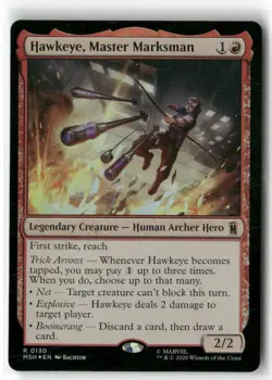 Hawkeye, Master Marksman 130 Marvel Super Heroes Magic: The Gathering Foil NM - Image 1