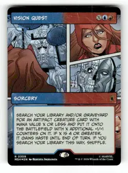 Vision Quest (Borderless) 309 Rare Foil MTG MSH NM - Image 2