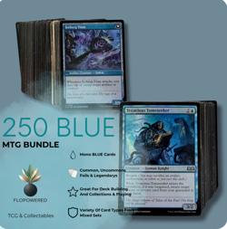 MTG 250 Card Mono Blue Bundle Magic The Gathering Bulk Lot Deck Builder - Image 1