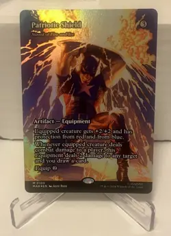 Patriotic Shield Sword of Fire and Ice Marvel Super Heroes Foil Borderless - Image 1