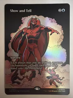 Show and Tell (Borderless Foil) 0060 - Marvel Super Heroes - MTG NM/M - Image 1