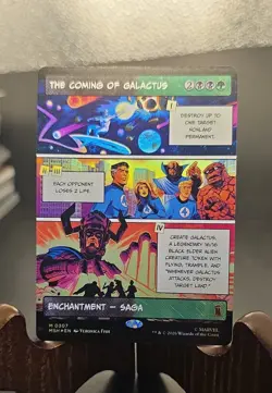 The Coming of Galactus (Borderless) Marvel Super Heroes MTG Foil Near Mint - Image 1