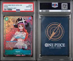 Psa 10 Nami OP02 036 SR Alt Art Paramount War English One Piece Card Game - Image 1