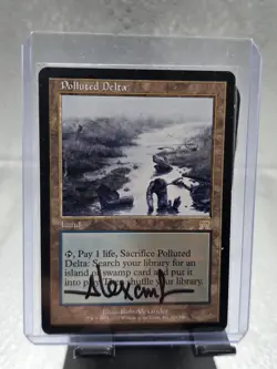 Magic The Gathering MTG Polluted Delta Onslaught Rare Signed Rob Alexander!!!! - Image 1
