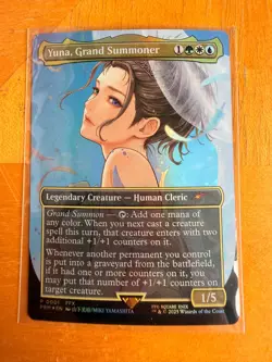 Yuna, Grand Summoner (Borderless) Foil - Final Fantasy x MTG - Image 1