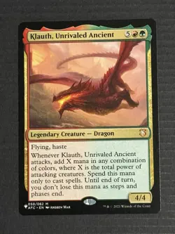 Magic The Gathering Klauth, Unrivaled Ancient Non-foil The List Reprints - Image 1