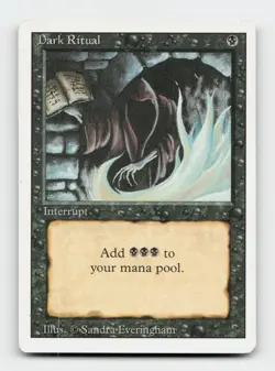 Dark Ritual Common Revised Edition Magic: The Gathering Cards - Image 1