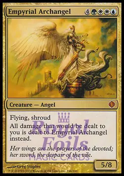 Empyrial Archangel 1x FOIL ALA MTG Shards of Alara Mythic MINT green white blue - Image 1