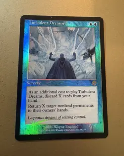 Wizards of the Coast MTG Turbulent Dreams Odyssey Sorcery Blue Uncommon Foil - Image 1