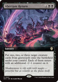 x1 Aberrant Return - Extended Art R MTG Commander: Lorwyn Eclipsed M/NM, English - Image 1