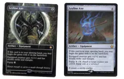 MTG Leyline Axe 2-Card SET Borderless #0353 + Regular #0129 NM FDN Rare NonFoil - Image 1