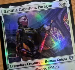 X 1 Danitha Capashen, Paragon NM-M Foil Commander Masters 020 MTG Magic - Image 1