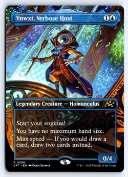 Vnwxt, Verbose Host (Borderless) 356 Rare Aetherdrift Magic: The Gathering NM - Image 1