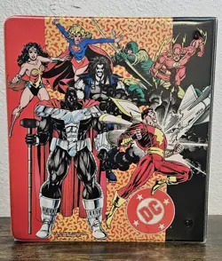 Vintage 1995 DC Comics Card Binder 1 of 2 Superman Batman Wonder Woman The Flash - Image 2