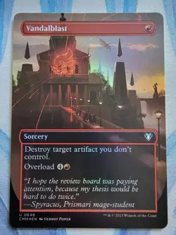 MTG Vandalblast (Borderless) FOIL **NM** Commander Masters (CMM) - Image 1