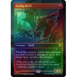 FOIL VEXING DEVIL (BORDERLESS) X4 Innistrad Remastered Magic MTG MINT CARD - Image 1