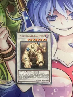 COLOSSAL FIGHTER GERMAN BRONZE RARE DL09-EN012 DE012 LIGHT PLAY YUGIOH - Image 1