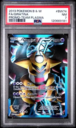 2013 POKEMON BW BLACK STAR PROMO GIRATINA #BW74 FULL ART PSA 7 NM #120669181 - Image 1