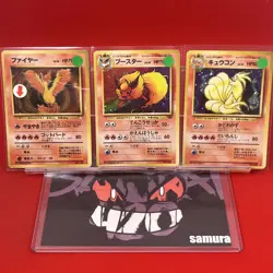3set EX/SW) Pokemon Card Old-Back Era Special Set Japanese Moltres Flareon Holo - Image 1