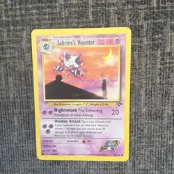 Pokemon TCG Sabrina's Haunter Gym Challenge Uncommon 55/132 1999 - Image 1