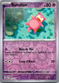 Carte Pokemon Ramoloss 079/165 Reverse - 2023 - Image 1