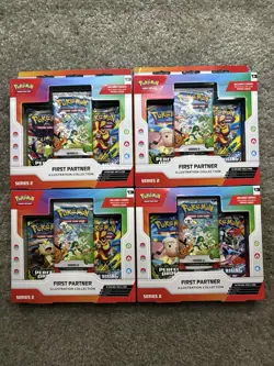 Pokemon TCG First Partner Illustration Collection Series 2 Lot Of 4 (New Sealed) - Image 1