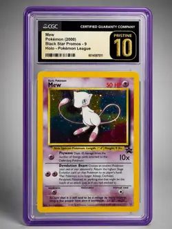 Mew Black Star Promo 9 Holo WOTC CGC 10 Pristine Pokemon TCG Card not psa - Image 1
