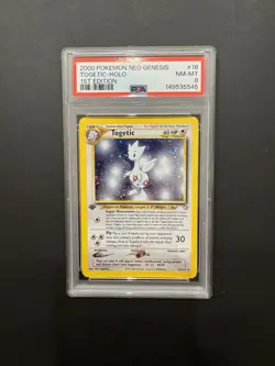 TOGETIC Pokemon Neo Genesis 1° Edizione First Edition Holo 16/111 - PSA 8 Holo - Image 1