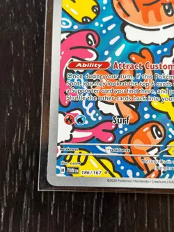 Tatsugiri 186/167 Illustration Rare Full Art Holo Pokemon Twilight Masquerade NM - Image 5