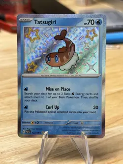 Pokemon TCG Paldean Fates Tatsugiri Card 127/091 Shiny Holo Near Mint Condition - Image 1