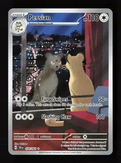 Persian 078/064 Illustration Rare Shrouded Fable Pokemon Holo Near Mint - Image 1