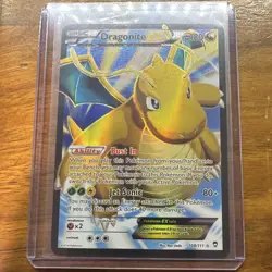 Pokemon Dragonite EX Full Art 108/111 XY Furious Fists Ultra Rare Holo 180 HP - Image 1