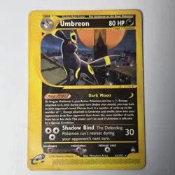 Umbreon - 41/147 - Pokemon Aquapolis Non-Holo Card - DAMAGED - See Pics - Image 1