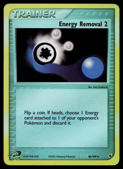 Pokemon Card - Energy Removal 2 Ruby & Sapphire 80/109 Reverse Holo Uncommon - Image 1