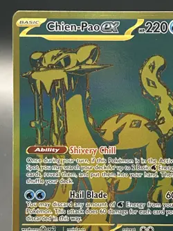 Pokemon Chien-Pao ex (242/254) Paldean Full Art Holo - Image 5