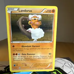 Landorus 74/101 Noble Victories Holo Rare LP Pokemon Card - Image 1
