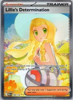 Pokemon 2025 Lillies Determination Special Illustration Rare Holo MEG 184/132 NM - Image 1
