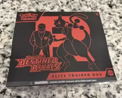Pokemon TCG Destined Rivals Elite Trainer Box ETB New Factory Sealed Clean - Image 1