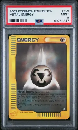 2002 POKEMON EXPEDITION #159 METAL ENERGY PSA 9 - Image 1