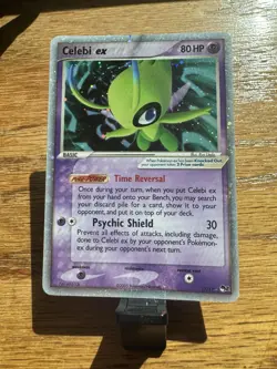Celebi ex #17 POP Series 2 Holo Ultra Rare Pokemon TCG 2005 Near Mint - Image 2