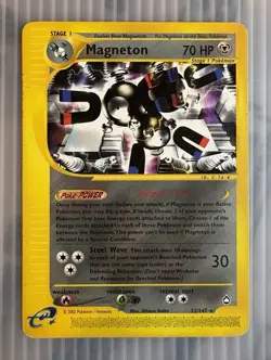 Pokemon TCG Magneton Aquapolis 22/147 Rare E-Reader 2002 ENG - Image 1