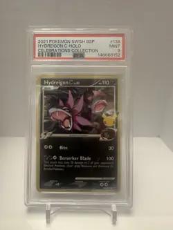Hydreigon C SWSH138 Pokemon Celebrations Collection Holo 2021 PSA 9 MINT - Image 1