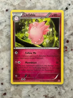 Pokemon TCG Clefable 28/30 XY Trainer Kit: Bisharp & Wigglytuff - Image 1