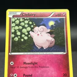 Clefairy 13/30 Common XY Trainer Kit Bisharp and Wigglytuff Pokemon Card - Image 4