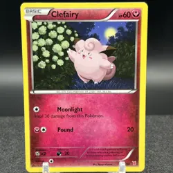 Clefairy 19/30 Common XY Trainer Kit Bisharp and Wigglytuff Pokemon Card - Image 1