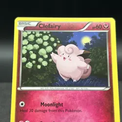 Clefairy 19/30 Common XY Trainer Kit Bisharp and Wigglytuff Pokemon Card - Image 5
