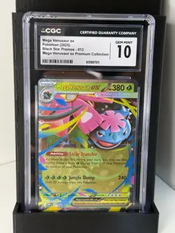 The Pokemon Company CGC 10 Mega Venusaur ex 003/132 ME01 Holo Promo - Image 1
