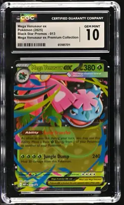 The Pokemon Company CGC 10 Mega Venusaur ex 003/132 ME01 Holo Promo - Image 3