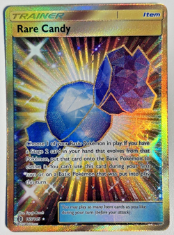 Rare Candy 165/145 Secret Rare Full Art Holo Pokemon Guardians Rising Gold - NM - Image 1